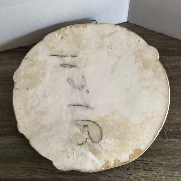 Vtg Colourful Fruit Chalkware Wall Plaque - Picture 7 of 15